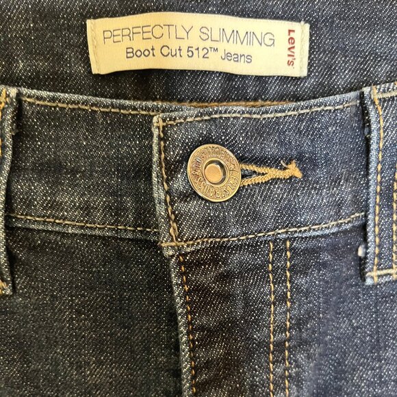 Levi's Perfectly Slimming Bootcut 512 Jeans, Stretch, Sits at waist, Size 4 - Picture 10 of 12